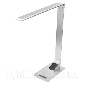 Настольная лампа Lightrich TC-180 c часами и термометром, Silver (УЦЕНКА)